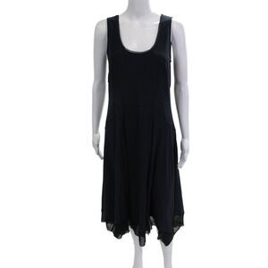 Porto Women Tank Trapeze Swing Dress Black Size 1